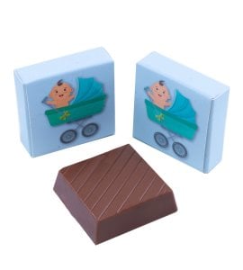 Hoşgeldin Bebek Kutu ve Çikolata (Mavi)