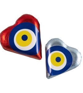 Nazar Boncuklu Kalp Çikolata 20 Gr