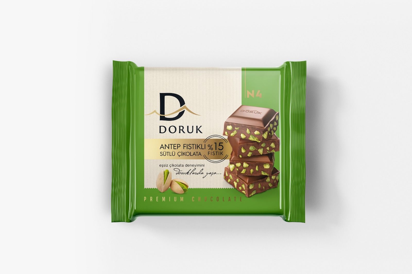 Antep Fıstıklı Sütlü Çikolata 60 GR